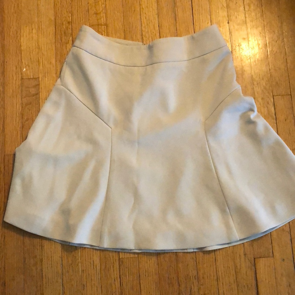 Khaki mini skirt .